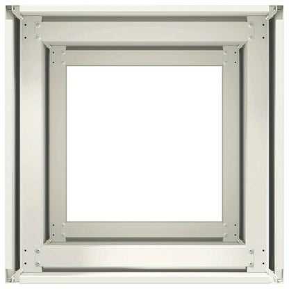 Plantenbak Steel – Plantenpot – Bloembak – Bloempot – Plantencontainer – Koudgewalst Staal – Wit – 40x40x80 cm – Duurzaam & Modern Design