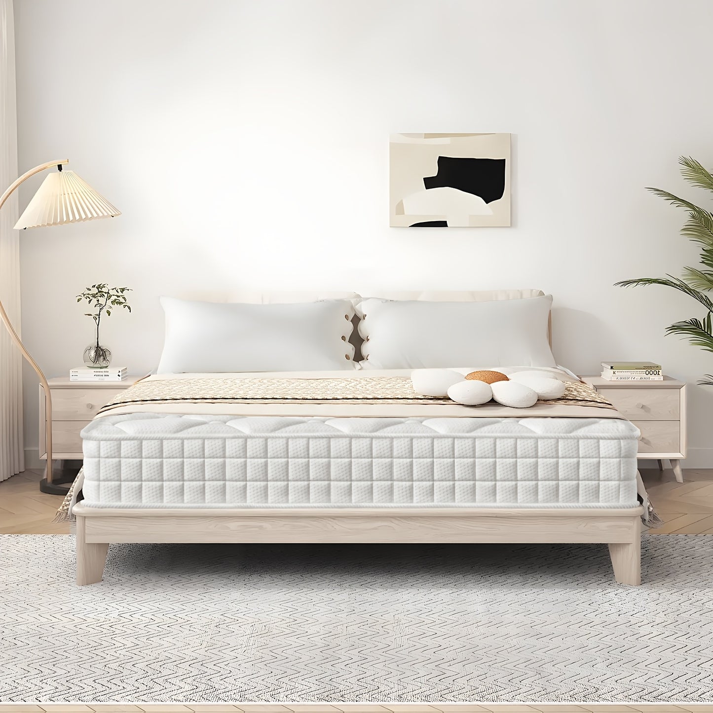 Gronfont Premium Pocket Spring Mattress 90x200cm/140x200cm/160x200cm | Orthopaedic 7-zone, Height 22cm, Breathable, Firmness Level H3, Mattress For Adults, Perfect Christmas Gift, Hypoallergenic, Top, Woven Fabric