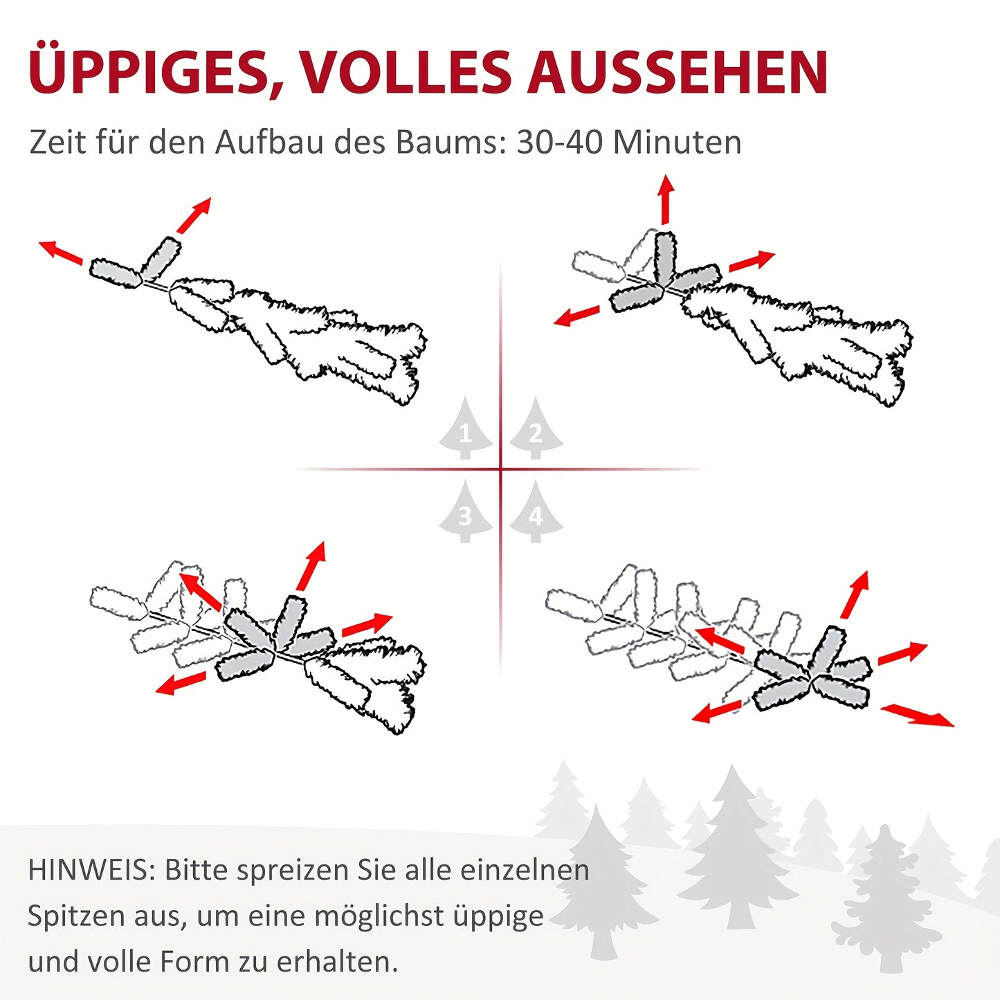 Kunstkerstboom – Nepboom – Kerstboom – Vouwbare Boom – Dennenboom Groen – 180 cm Hoog – Automatisch Inklapbaar – Dichte Weelderige Takken