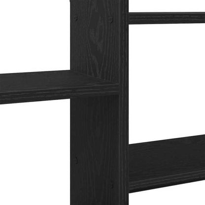 Wandplank – Muurplank – Schap – Opbergplank – Displayplank – Zwarte Eikenhout Look – Modern Europees Design – 167,5x18x68 cm – Eenvoudige Wandmontage