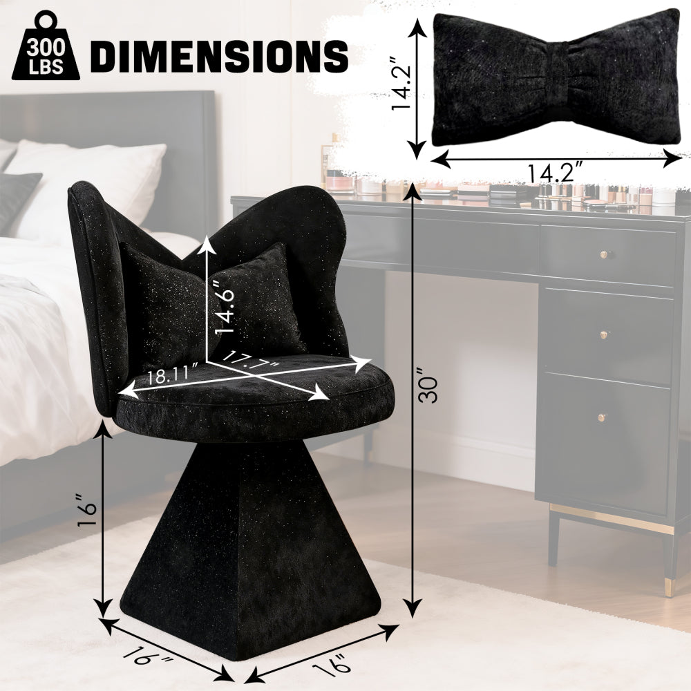 Fauteuil – Relaxstoel – Draaifauteuil – Eetkamerstoel – Accentstoel – Vlinderrug Design – Draaibaar – Makkelijk Schoon te Maken
