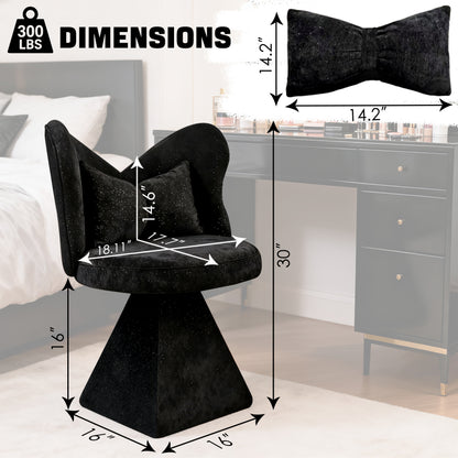 Fauteuil – Relaxstoel – Draaifauteuil – Eetkamerstoel – Accentstoel – Vlinderrug Design – Draaibaar – Makkelijk Schoon te Maken
