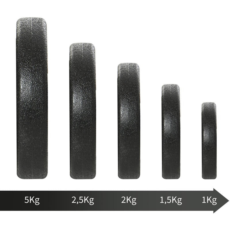 Verstelbare Dumbbell Set – Gewicht Dumbbells – Halterset – Home Gym Gewichten – Crosstraining Gewichten – 2 x 25 kg – Plastic Coating & Vloerbescherming