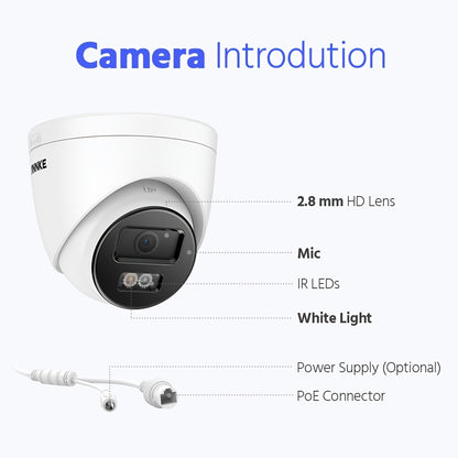 Bewakingscamera Set – Beveiligingscamera – Camerabewaking – CCTV Systeem – Surveillance Systeem – 12MP 3K PoE Camera’s – 1TB Opslag Met Nachtzicht En Kleurennachtzicht