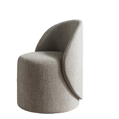 Krukje – Bijzetkruk – Maakupkruk – Zithocker – Opstapkruk – Scandinavisch Design – Hoogwaardig Houten Frame – Zachte Kasjmier-achtige Bekleding – Rugleuning – Compact & Comfortabel – Grijs