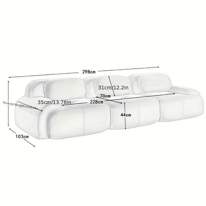 Relaxbank – Bank – Sofa Bed – Hoekbank – Loveseat – Modern Roze – Handmatig Verstelbaar – Ruimtebesparend Design