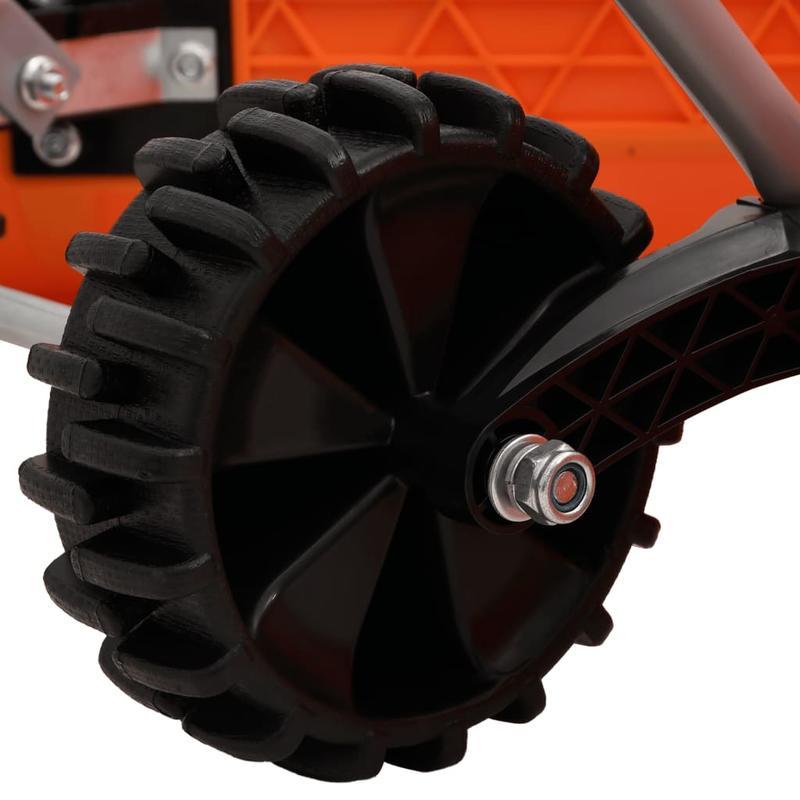 Sneeuwschep – Sneeuwruimer – Sneeuwschuiver – Tuinschep – Sneeuwblazer – Verstelbare Steel Tot 120 cm – Duurzaam Oranje Staal
