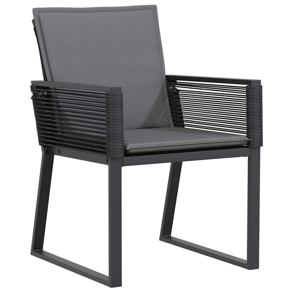 Tuinset – Buitenmeubelset – Diningset – Terrasmeubilair – Balkonset – Groot 210 cm Tafel – Weerbestendige Textilene Stoelen