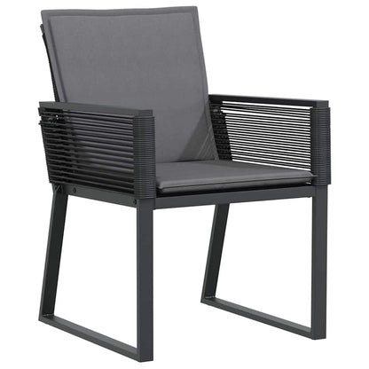 Tuinset – Buitenmeubelset – Diningset – Terrasmeubilair – Balkonset – Groot 210 cm Tafel – Weerbestendige Textilene Stoelen