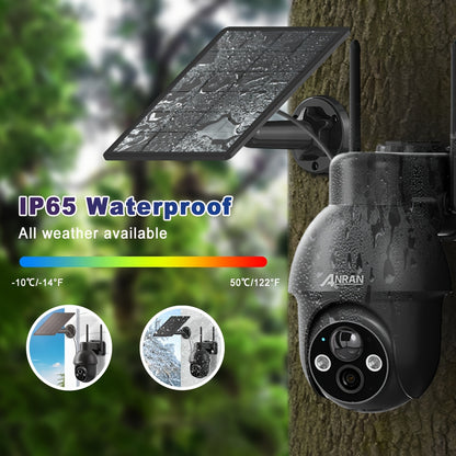 Draadloze Beveiligingscamera – Wifi Camera – Outdoor Camerabewaking – Solar Camera – Batterijcamera – 1296p HD Kleurennachtzicht – AI Bewegingsdetectie & Alexa Compatible