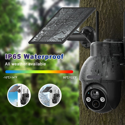 Beveiligingscamera – Zonnecamera – Buitencamera – Draadloze Camera – 3MP Full HD – Nachtvisie – Bewegingsdetectie - Wit