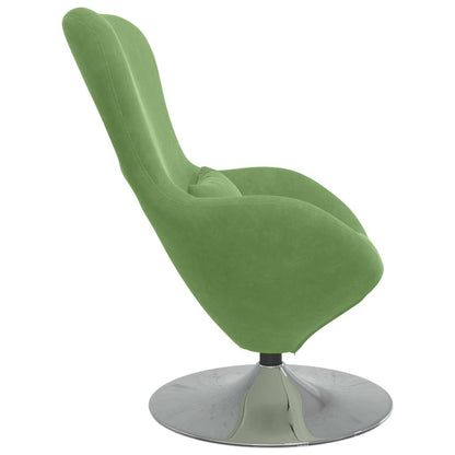 Draaifauteuil Lichtgroen – Fauteuil – Relaxstoel – Loungestoel – Leunstoel – Fluwelen Bekleding – 360 Graden Draaibaar – Compact Formaat
