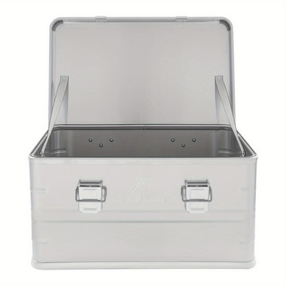 Opbergbox Aluminium – Opbergkist, Opbergdoos, Opbergcontainer, Opbergbak – Robuust & Sluitbaar – 50L Grote Inhoud, Weerbestendig