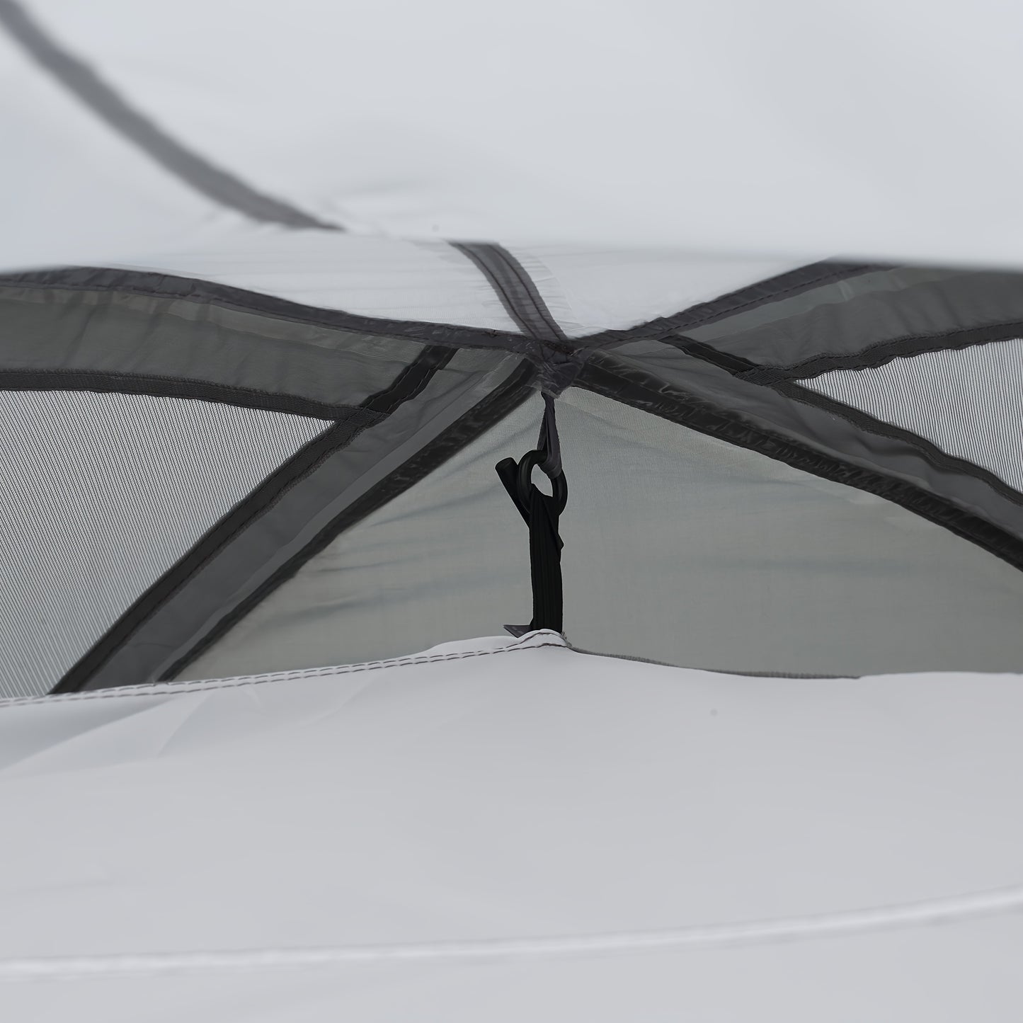 Kampeertent – Koepeltent – Outdoor Tent – Bivak Tent – Grijze Tent – Voor 2-3 Personen – Lichtgewicht Bamboevezel – Ventilerende Gaa Ramen