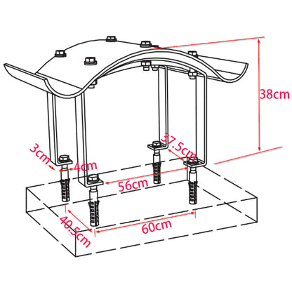 Schoorsteenkap – Regenkap – Dakkap – Rookkap – Kachelkap – Roestvrij Staal – Weerbestendig 70x100x38 cm