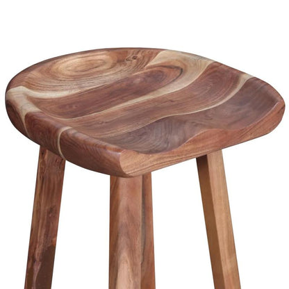 Barkrukken – Barstoelen – Keukenstoelen – Barstoelen Set – Krukken – Massief Acaciahout – Met Rugleuning
