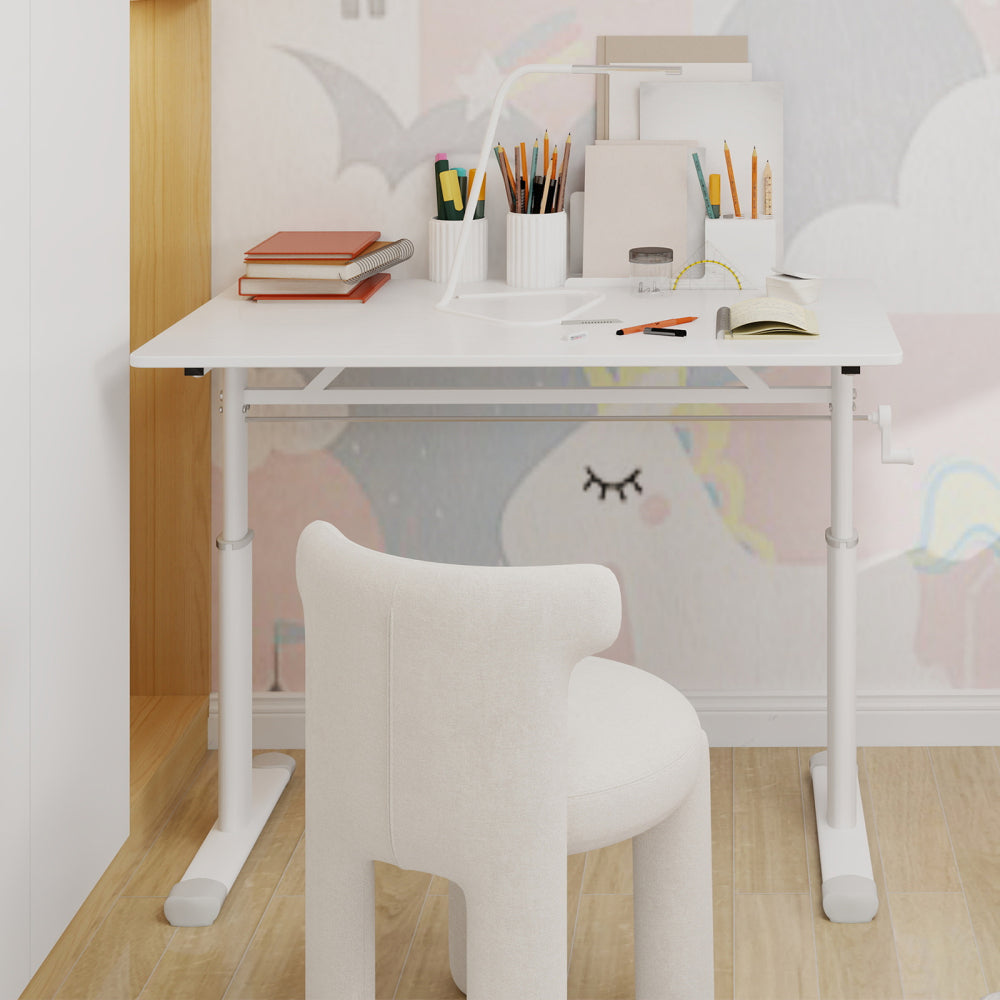 Verstelbaar Bureau – Hoogte Verstelbaar Bureau – Compact Bureau – Studie Tafel – Werktafel – Lichtgewicht Slijtvast Materiaal – Ruimtebesparend Design