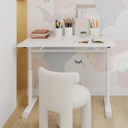 Verstelbaar Bureau – Hoogte Verstelbaar Bureau – Compact Bureau – Studie Tafel – Werktafel – Lichtgewicht Slijtvast Materiaal – Ruimtebesparend Design