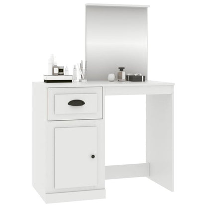 Dressing table met mirror 90x50x132.5cm edited wood wit