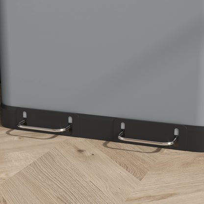 Prullenbak – Afvalbak – Vuilnisbak – Afvalemmer – Pedaalemmer – Metalen Behuizing – 2x30 Liter Met Softclose Pedaal</s>