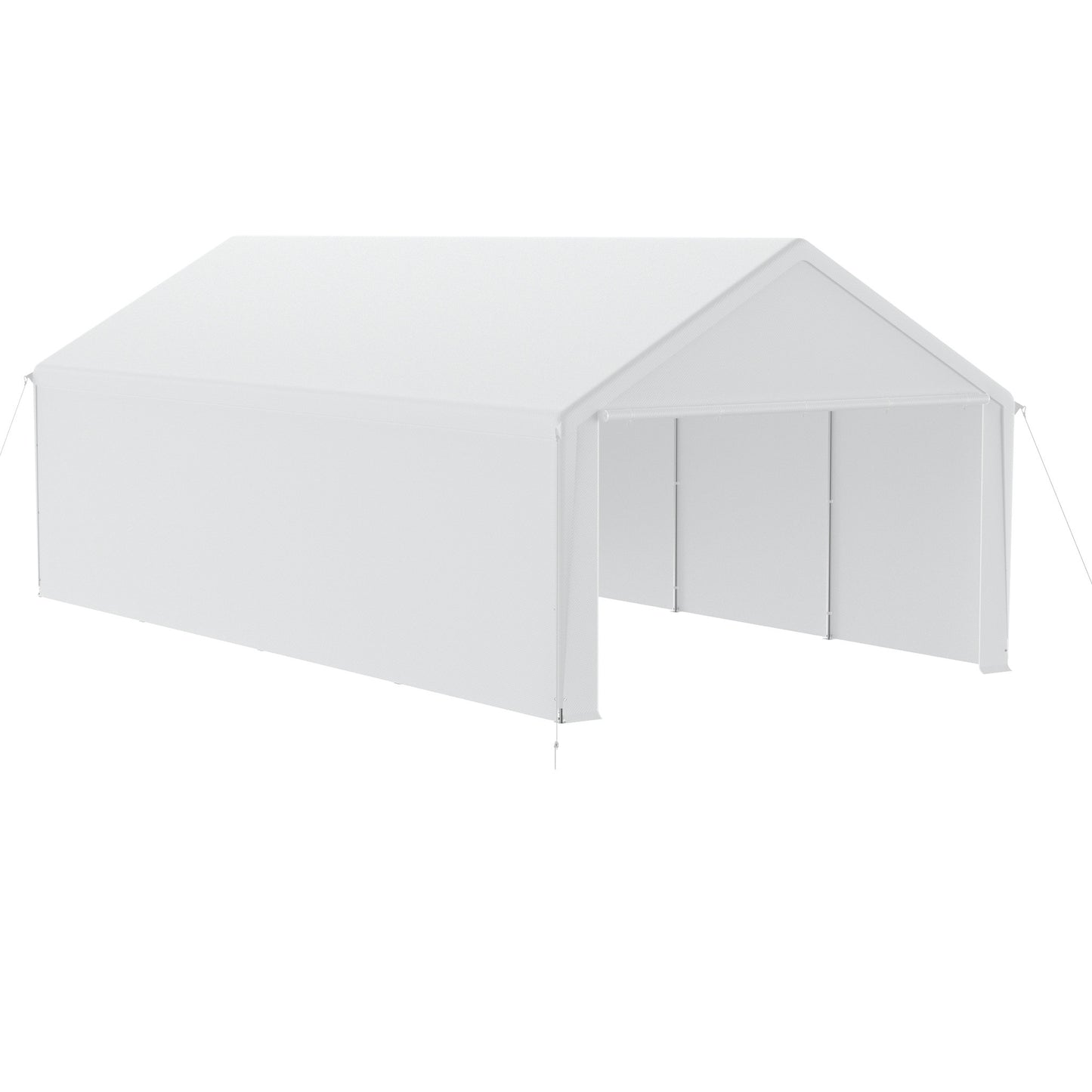 Partytent – Vouwtent – Paviljoen – Overkapping – Schaduwdoek – 4x8 Meter – Met Zijwanden En Ventilatie – Stevig Metalen Frame