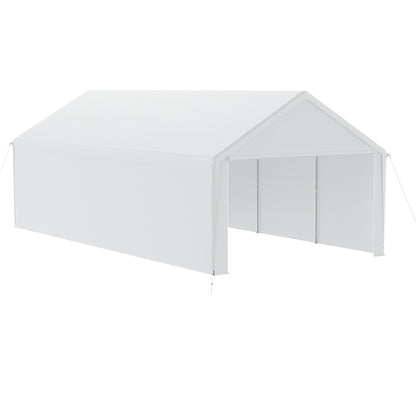 Partytent – Vouwtent – Paviljoen – Overkapping – Schaduwdoek – 4x8 Meter – Met Zijwanden En Ventilatie – Stevig Metalen Frame