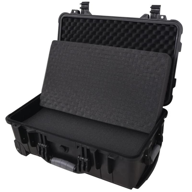 Gereedschapstas met Wielen – Gereedschapskoffer – Opbergtas – Gereedschapsrugzak – Rolwagen – Duurzaam Polypropyleen & ABS – Foam Binnenkant Bescherming – 56 x 35 x 23 cm