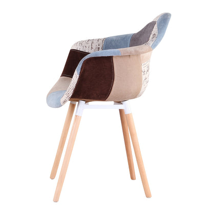 Eetkamerstoel – Stoel – Kuipstoel – Armstoel – Dinerstoel – Ergonomische Rugleuning – Beukenhouten Poten