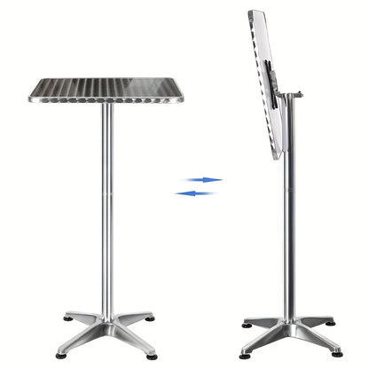 Bartafel – Barkruktafel – Bistrotafel – Barmeubel – Werktafel – Verstelbare Hoogte 70-110 cm – Duurzaam Aluminium & Krasbestendig