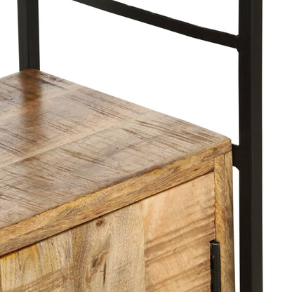 Boekenkast – Boekenrek – Vakkenkast – Stellingkast – Opbergkast – Massief Acacia Hout – Gepoedercoat Staal