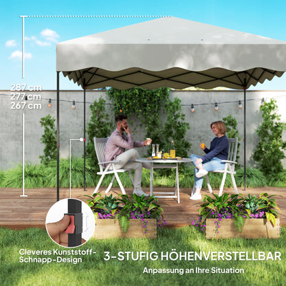 Partytent – Paviljoen – Feesttent – Tuinent – Vouwtent – 3x3 Meter – Waterdicht Oxford Stof Met UPF50+ UV-Bescherming