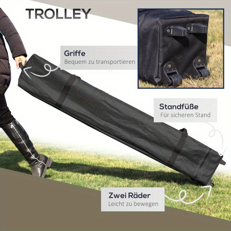 Partytent – Vouwtent – Paviljoen – Easy-Up Tent – Tuintent – 4x4 Meter – UV Bescherming – Verstelbare Hoogte