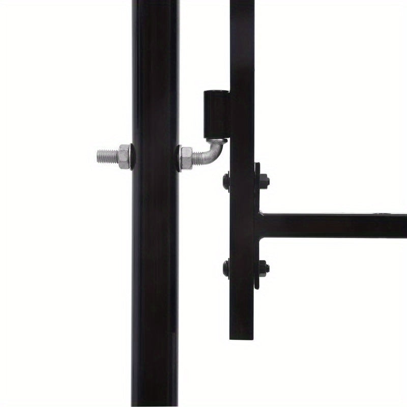 Zwarte Tuinpoort – Metalen Poort – Tuinafsluiting – Dubbele Deur – Sierpoort – Robuust Metaal – 400x150 cm – Speerpunten Veiligheidsdesign