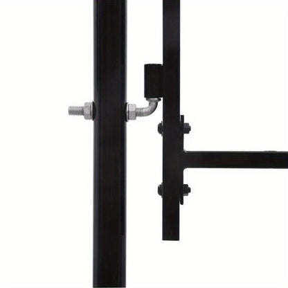 Zwarte Tuinpoort – Metalen Poort – Tuinafsluiting – Dubbele Deur – Sierpoort – Robuust Metaal – 400x150 cm – Speerpunten Veiligheidsdesign