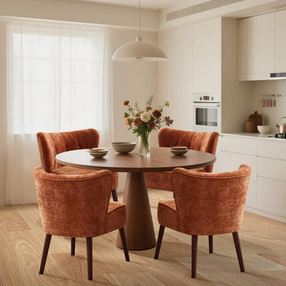 Brown Velvet Accent Chair in Mid-Century Modern Style, Featuring a Wingback Design, Button-Tufted Upholstery, Plush Thick Cushion, And Durable Wooden Legs, Ideal for Your Living Room, Bedroom, Guest Room, Or Home Office.