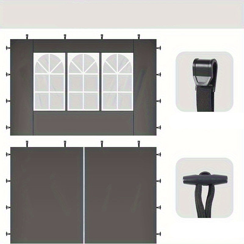 Opvouwbare Partytent – Gazebo – Tuinentent – Evenemententent – 3 X 6 Meter – Stalen Frame – 6 Zijpanelen Met Rits