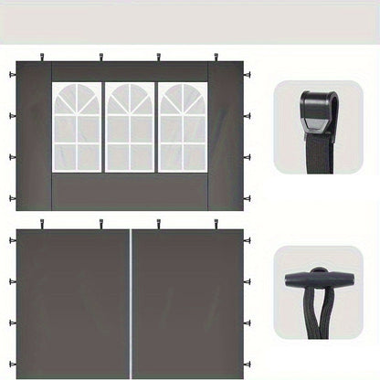 Opvouwbare Partytent – Gazebo – Tuinentent – Evenemententent – 3 X 6 Meter – Stalen Frame – 6 Zijpanelen Met Rits