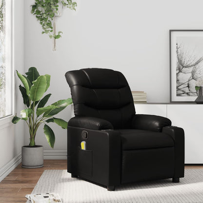 Relaxfauteuil – Relaxstoel – Ligstoel – Verstelbare Stoel – Massagefauteuil – Kunstleer Bekleding – Massagefunctie met 6 Punten