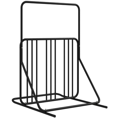 Fietsstandaard – Fietsenrek – Fietsbeugel – Fietszijstandaard – Dubbele Standaard – Weerbestendig Staal – Geschikt Voor 4 Fietsen 102x92x130 cm Zwart