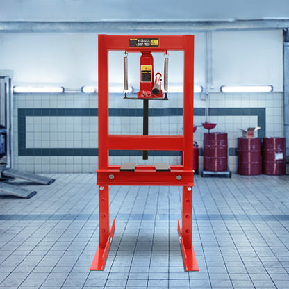 Hydraulische Pers – Werkplaatspers – Persmachine – Garagepers – Mechanische Pers – 6 Ton Capaciteit – Stalen Platte Met Braamvrije Afwerking
