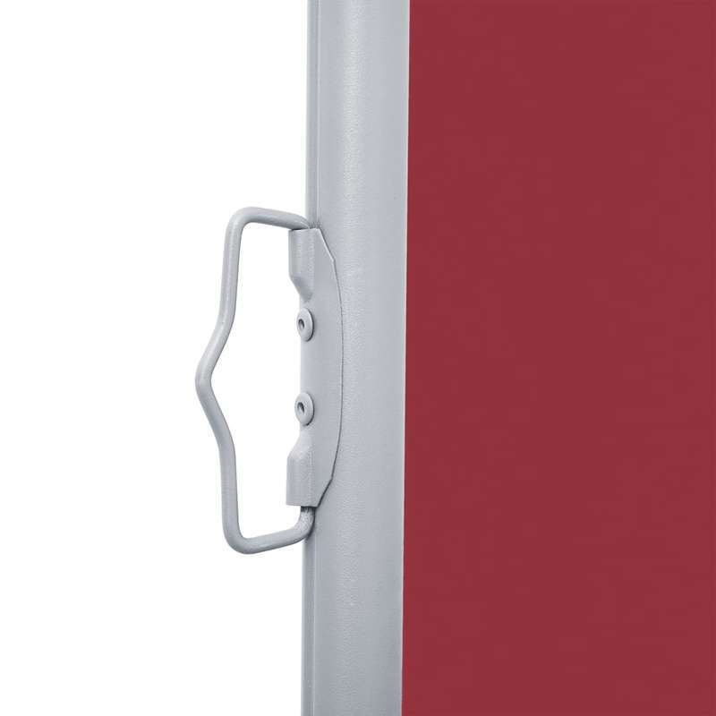 Extendable wind screen 160x600cm red removable temporary outdoor