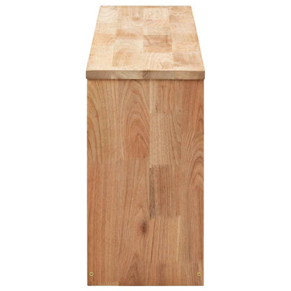 Schoenenbank – Schoenenkast – Schoenenrek – Opbergbank – Halmeubel – Massief Walnotenhout – Compact 94x20x38 cm – Flip-Top Met Opbergruimte