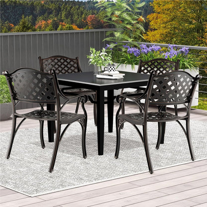 Tuinstoelen – Stapelbare Tuinstoelen – Terrasstoelen – Balkonstoelen – Aluminium Tuinstoelen – Weerbestendig – Ergonomisch Comfort