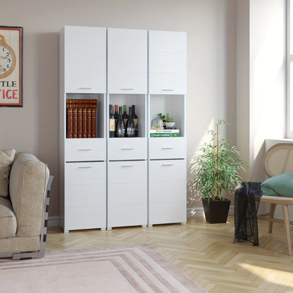 Badkamerkast – Badkamermeubel – Opbergkast – Kolomkast – Badkamerrek – Modern Design – Hoogte 68,5 cm – MDF Waterbestendig