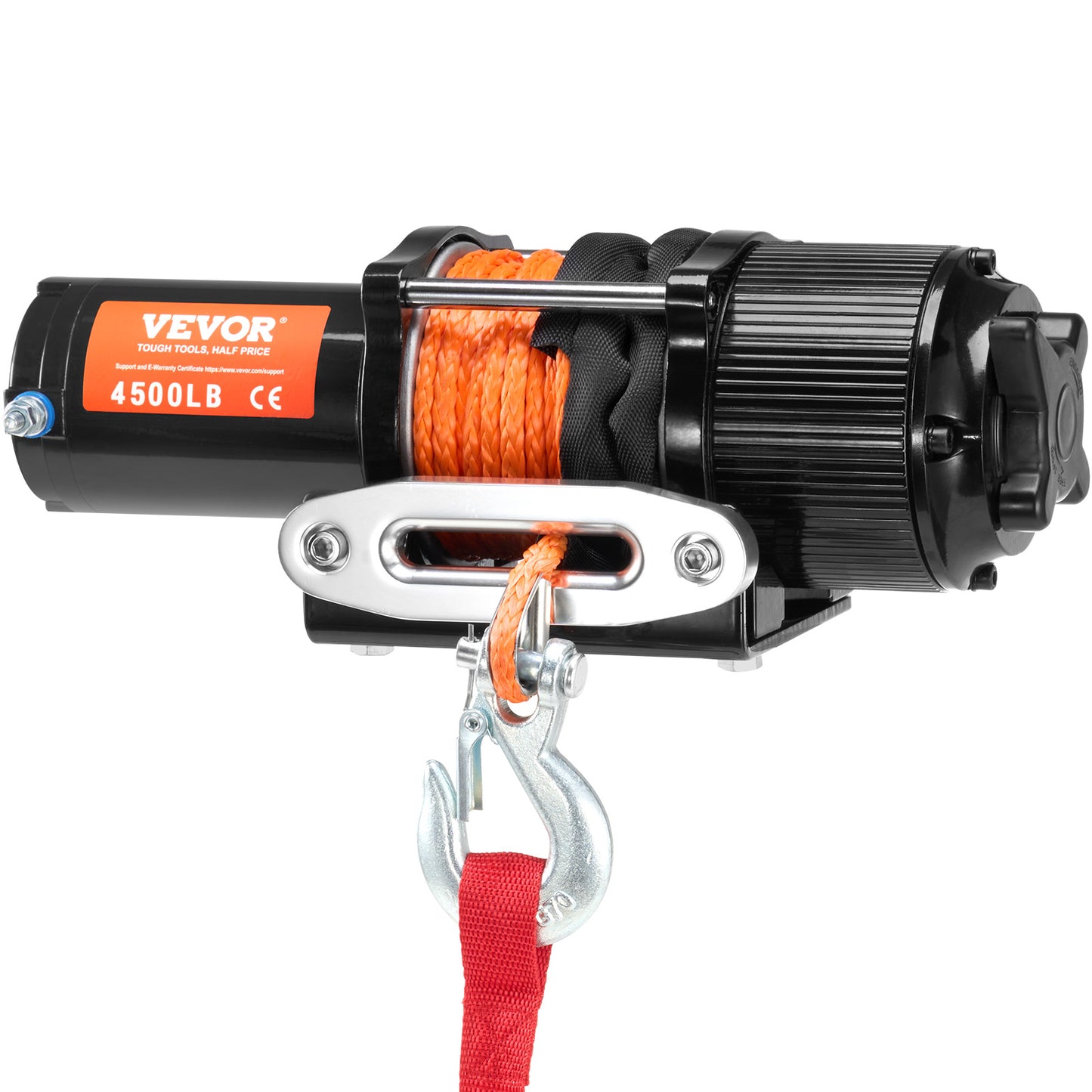Elektrische Lier – Winch – Takel – Trekmachine – Verrijdbare Lier – 4500 lbs Trekkracht – IP55 Waterdicht – Draadloze & Bekabelde Afstandsbediening – Zwart