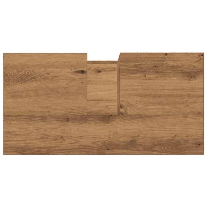 Waskastje – Onderkast – Badkamerkast – Opbergkast – Kast Voor Wastafel – Artisan Eikenhout – Compact 65x33x60 cm – Ruimtebesparend Ontwerp – Modern Minimalistisch