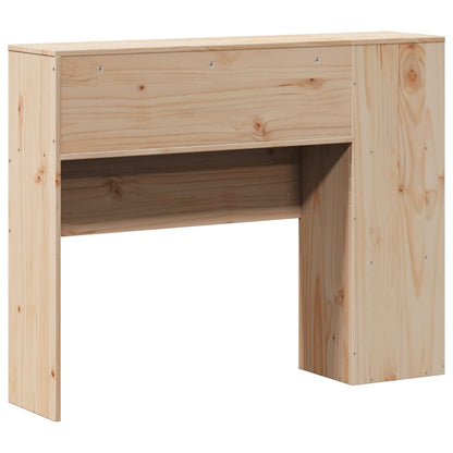 Hoofdeinde – Bedpaneel – Slaaphouten Paneel – Bedombouw – Bedframe Hoofdsteun – Massief Dennehout – Opbergruimte Ingebouwd – 75 cm Hoogte