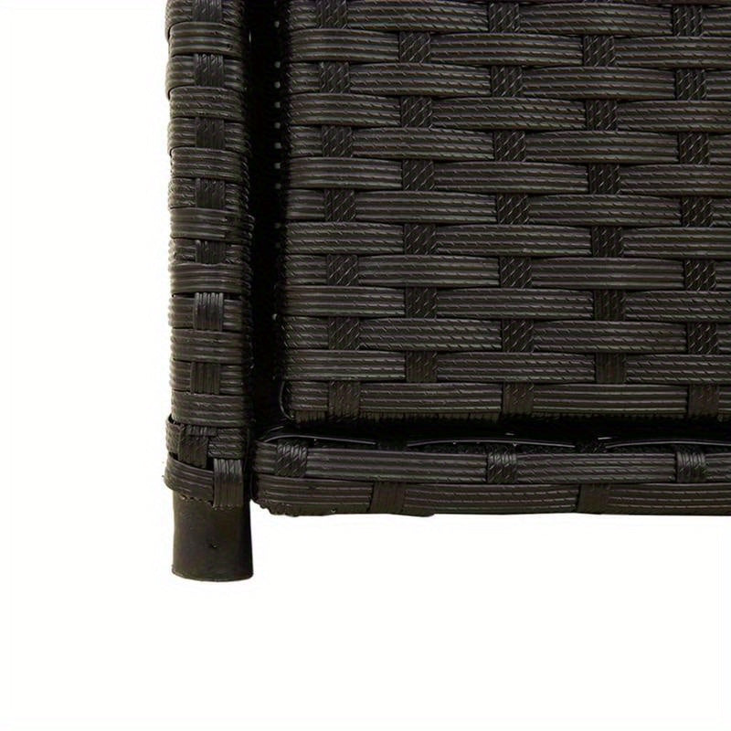 Tuinkast 55x55x111cm poly rattan zwart, Box,Cabinet,Rack for Storage, Garage Organization, Porch Storage, Sleek Storage Solution, Spacesaving Rack, Durable Plastic, Sturdy Construction, Utility Rack, Multipurpose Container, D