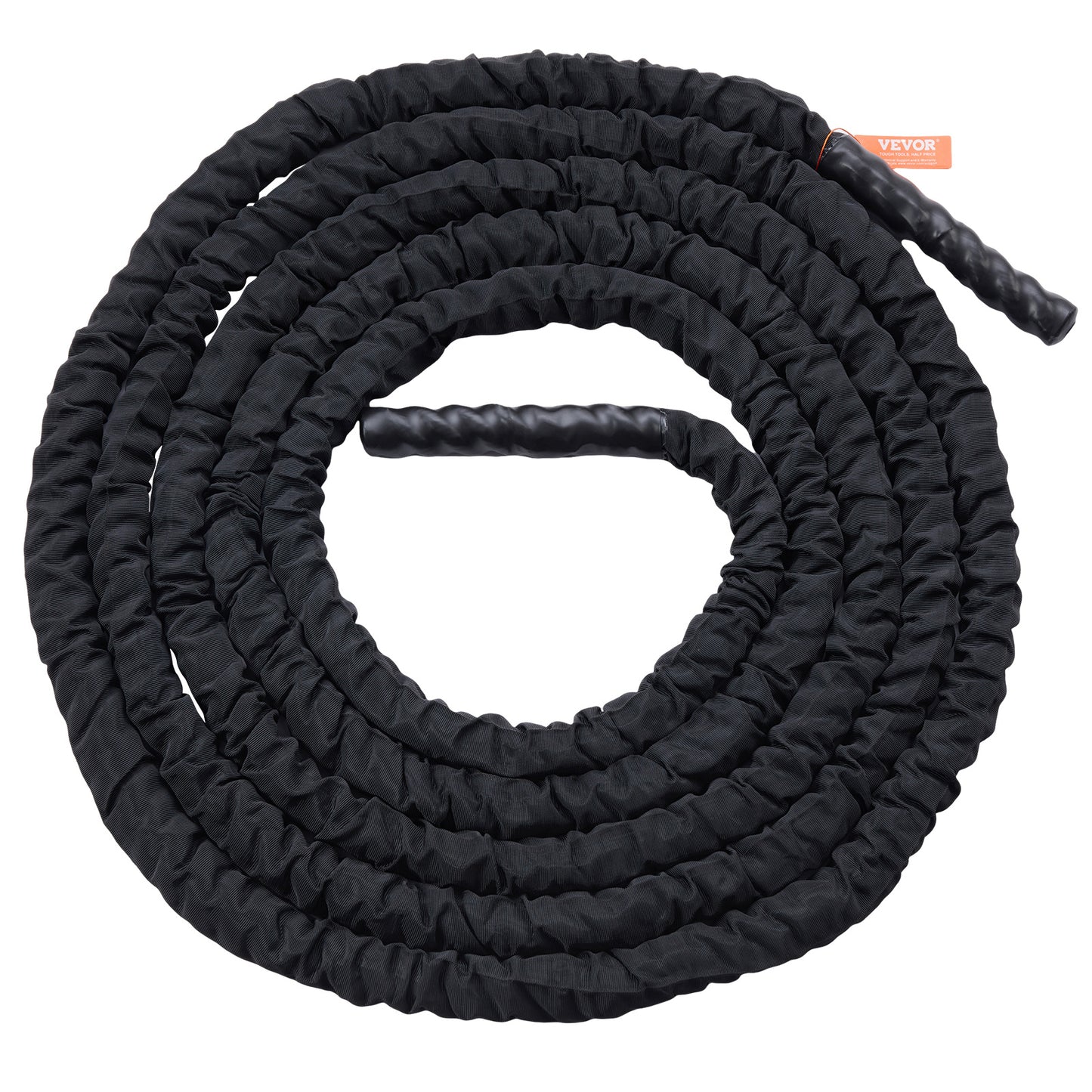 Battle Rope – Krachttouw – Fitness Touw – Trainingskoord – Workout Touw – 12 Meter – 100% Polyester – Inclusief Handvatten en Beschermhoes