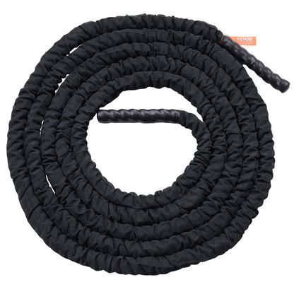 Battle Rope – Krachttouw – Fitness Touw – Trainingskoord – Workout Touw – 12 Meter – 100% Polyester – Inclusief Handvatten en Beschermhoes